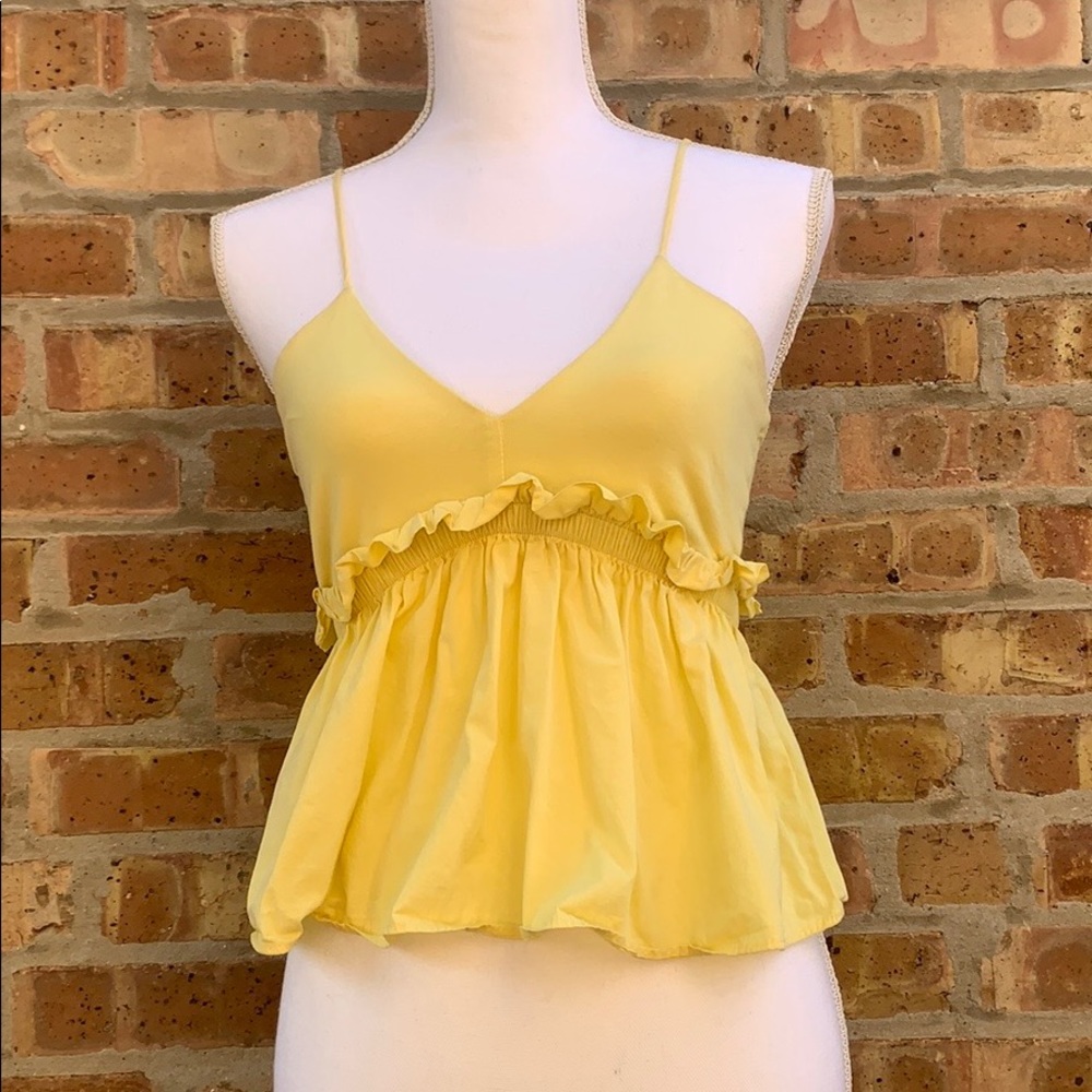 Yellow Crop Top
